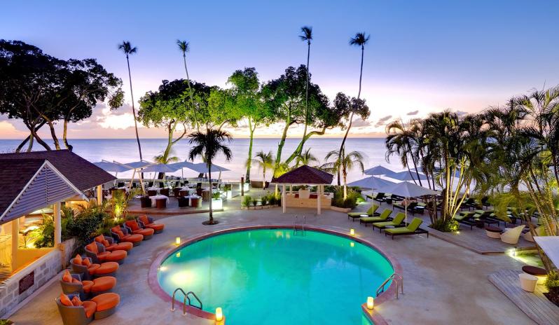 Tamarind by Elegant Hotels-Pool at night